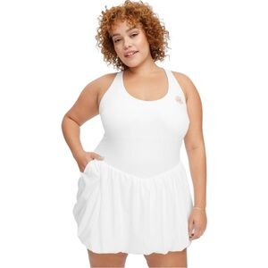 Roller Rabbit NEW Bubble Mini Dress Athletic White Women’s Size 2X Plus Size NWT
